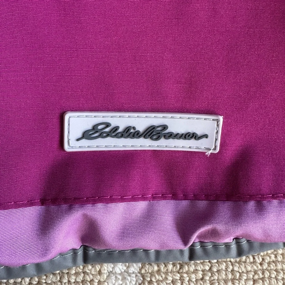 Eddie Bauer Fleece Lined Dog Coat Pink Purple Reflective Medium